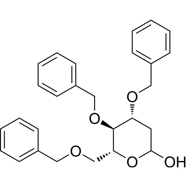 3,4,6-Tris-O-(phenylmethyl)-2-deoxy-D-arabino-hexopyranose 160549-11-1